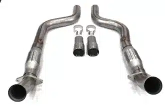 stainless mid pipe system w/cats for 15 22 dodge challenger/charger 6.2l/6.4l